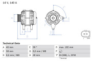 0 986 083 050 generátor BOSCH