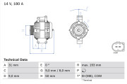 0 986 083 220 generátor BOSCH