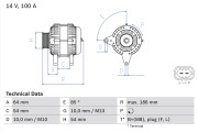 0 986 083 420 generátor BOSCH