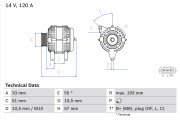 0 986 083 830 generátor BOSCH