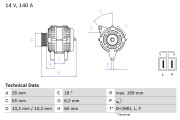 0 986 084 150 generátor BOSCH