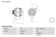 0 986 084 310 generátor BOSCH