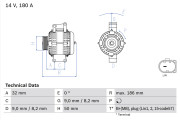 0 986 084 590 generátor BOSCH