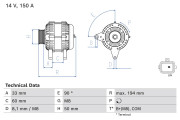 0 986 084 690 generátor BOSCH