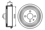 0 986 477 018 BOSCH brzdový bubon 0 986 477 018 BOSCH