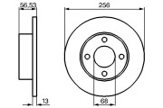 0 986 478 130 BOSCH brzdový kotúč 0 986 478 130 BOSCH