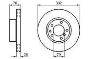 0 986 478 317 Brzdový kotouč BOSCH