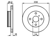 0 986 478 385 Brzdový kotouč BOSCH