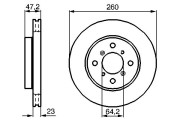 0 986 478 415 Brzdový kotouč BOSCH