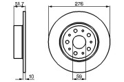 0 986 478 463 Brzdový kotouč BOSCH