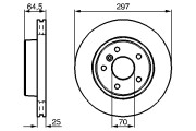 0 986 478 483 Brzdový kotouč BOSCH