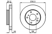 0 986 478 485 Brzdový kotouč BOSCH