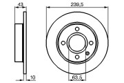 0 986 478 501 Brzdový kotouč BOSCH