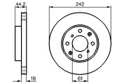 0 986 478 503 Brzdový kotouč BOSCH