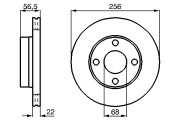 0 986 478 550 Brzdový kotouč BOSCH