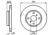 0 986 478 585 Brzdový kotouč BOSCH