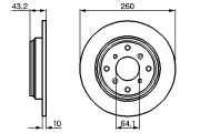 0 986 478 680 Brzdový kotouč BOSCH