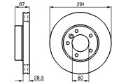 0 986 478 691 Brzdový kotouč BOSCH