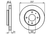 0 986 478 774 Brzdový kotouč BOSCH