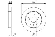 0 986 479 047 Brzdový kotouč BOSCH