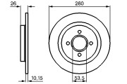 0 986 479 049 Brzdový kotouč BOSCH