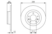 0 986 479 311 Brzdový kotouč BOSCH