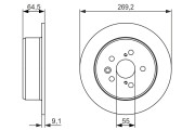 0 986 479 336 Brzdový kotouč BOSCH