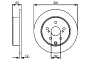 0 986 479 419 Brzdový kotouč BOSCH