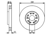 0 986 479 429 Brzdový kotouč BOSCH