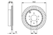 0 986 479 757 Brzdový kotouč BOSCH