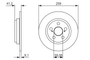 0 986 479 766 Brzdový kotouč BOSCH