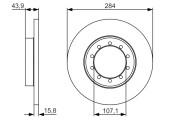 0 986 479 A34 Brzdový kotouč BOSCH