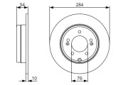 0 986 479 A45 Brzdový kotouč BOSCH