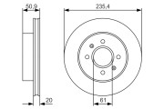 0 986 479 R52 Brzdový kotouč BOSCH