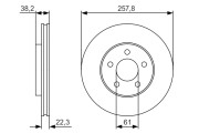 0 986 479 R56 Brzdový kotouč BOSCH