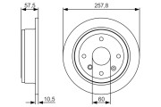 0 986 479 S08 Brzdový kotouč BOSCH