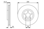 0 986 479 S62 Brzdový kotouč BOSCH