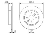 0 986 479 S85 Brzdový kotouč BOSCH