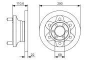 0 986 479 S95 Brzdový kotouč BOSCH