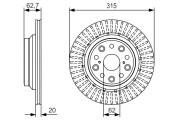 0 986 479 T06 Brzdový kotouč BOSCH