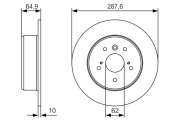 0 986 479 T69 Brzdový kotouč BOSCH