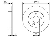 0 986 479 T86 Brzdový kotouč BOSCH