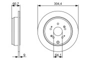 0 986 479 V84 Brzdový kotouč BOSCH