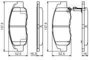 0 986 495 153 BOSCH sada brzdových platničiek kotúčovej brzdy 0 986 495 153 BOSCH