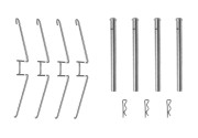 1 987 474 611 Sada příslušenství, obložení kotoučové brzdy BOSCH