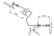 1 987 476 200 Brzdová hadice BOSCH