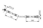 1 987 481 407 Brzdová hadice BOSCH