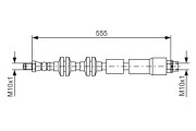 1 987 481 569 Brzdová hadice BOSCH