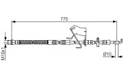 1 987 481 684 Brzdová hadice BOSCH