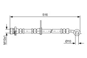 1 987 481 730 Brzdová hadice BOSCH